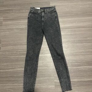Black acid wash skinny jeans #acidwash #skinnyjeans #blackjeans #blackskinnyjean